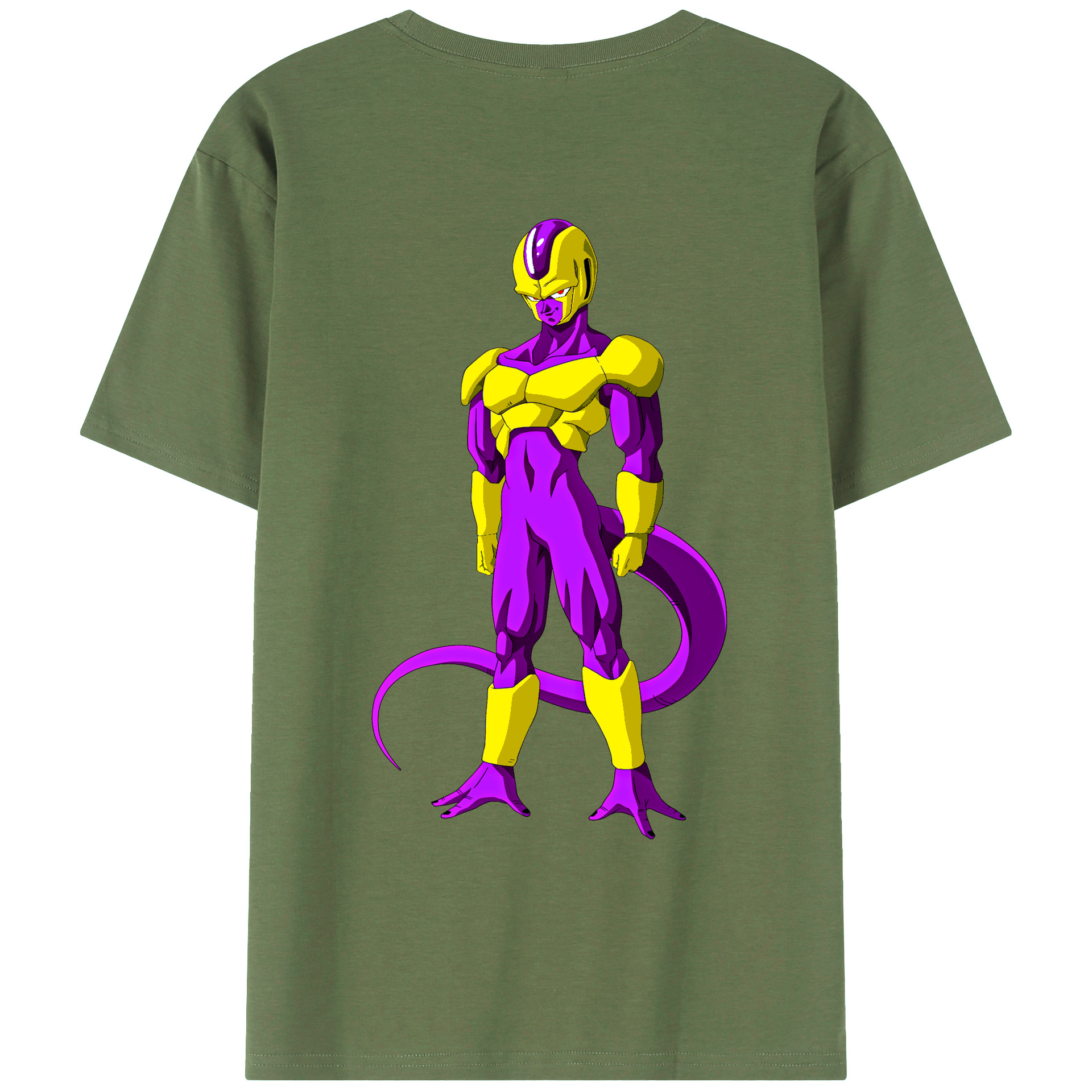 （画像用） ドラゴンボール フリーザ DRAGON BALL Frieza 綿100％ メンズ半袖Tシャツ（バックプリント） 通気性
